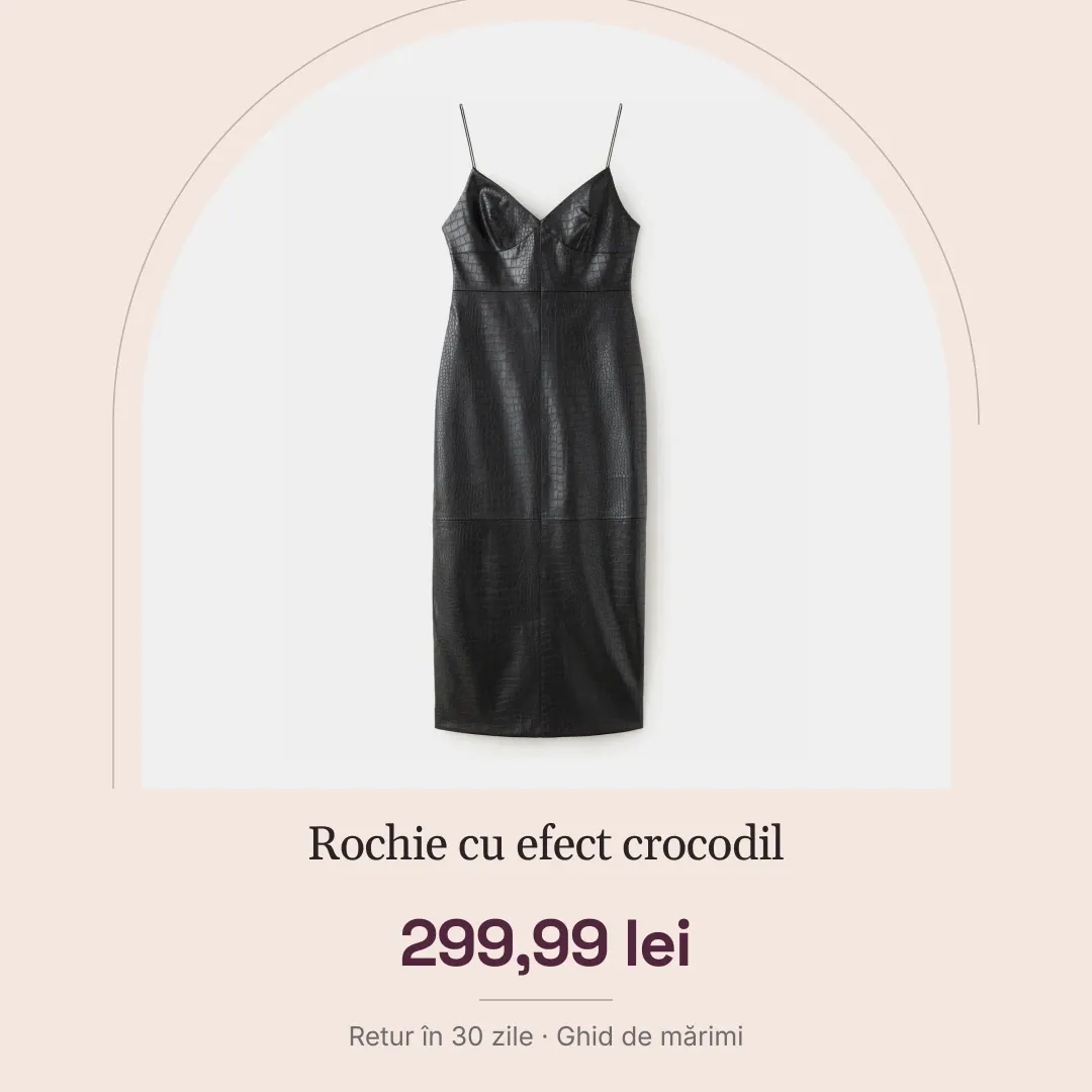 Rochie cu efect crocodil: După