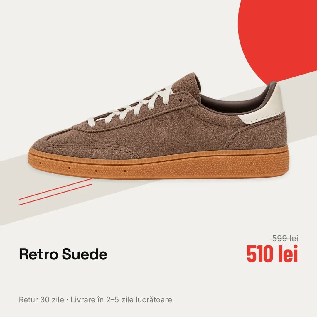 Sneakers Retro Suede: După