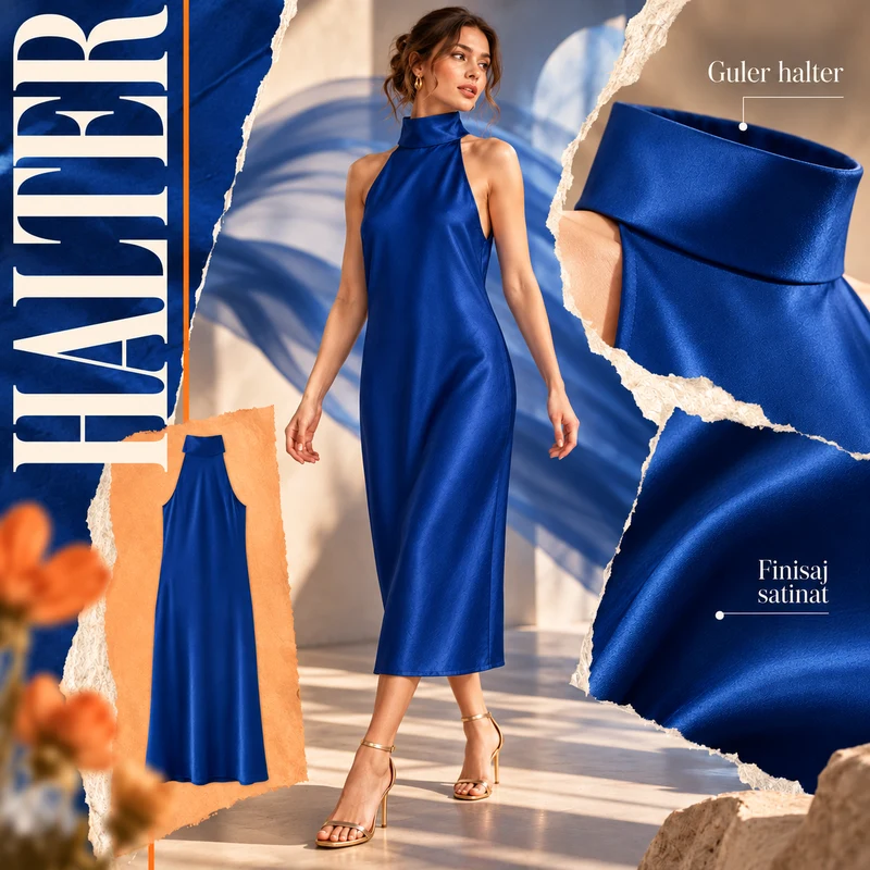Creative AI rochie halter