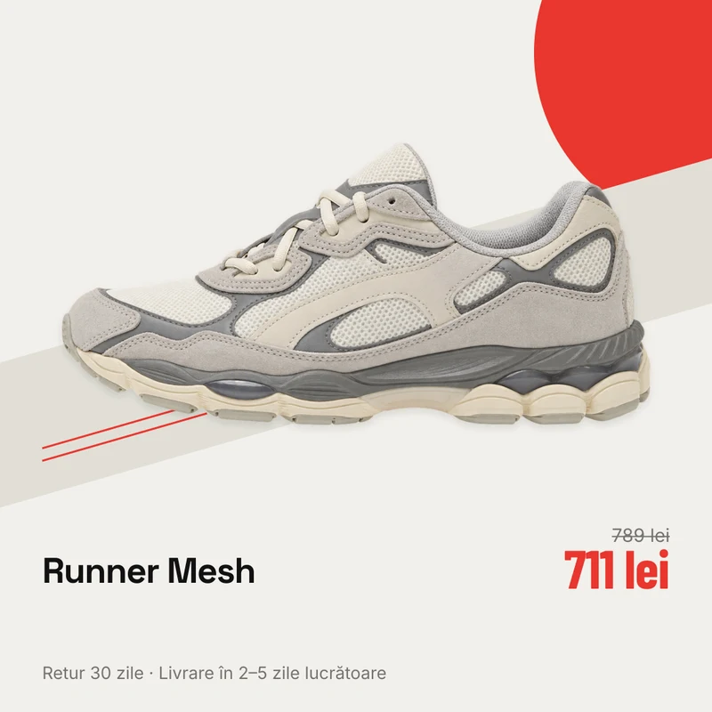 Sneakers Runner Mesh cu design Feed Design
